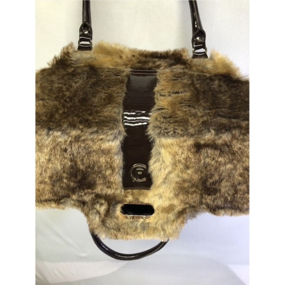 Italian Designer Fur And Leather Bag - Picture 6 of 10